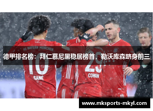 德甲排名榜：拜仁慕尼黑稳居榜首，勒沃库森跻身前三